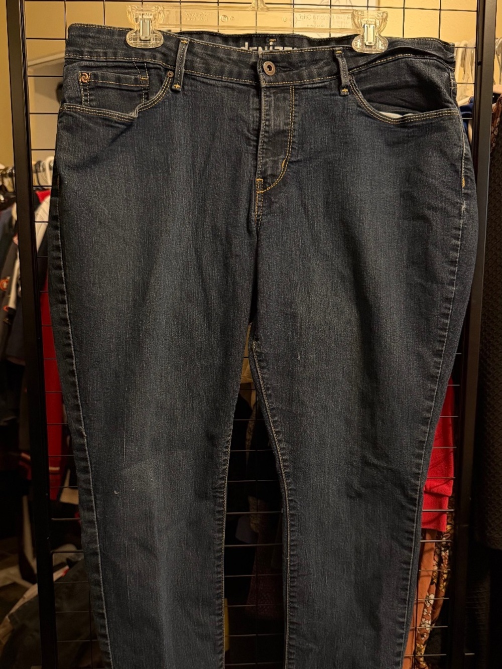 dENiZEN from Levi's Modern Skinny Jeans Dark Wash Stretch Denim Women's